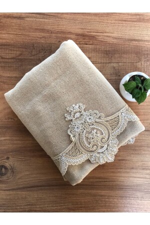 Afet Kadife Havlu Cappiçino CBZZX - Çeyiz Bahçesi