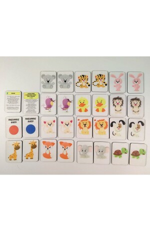 Ahşap Hafıza Ve Zeka Kartları Eşleştirme Oyunu Çocuk Eğitici Puzzle Yapboz Oyuncak hafızakart - 4