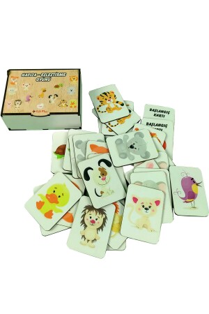 Ahşap Hafıza Ve Zeka Kartları Eşleştirme Oyunu Çocuk Eğitici Puzzle Yapboz Oyuncak hafızakart - 5