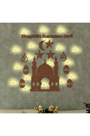 Ahşap Işıklı Ramazan Süsü - 1