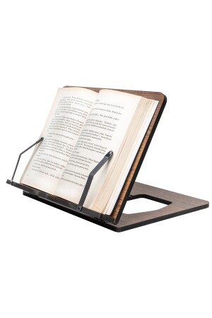 Ahşap Kitap Okuma ve Tablet Standı Ceviz KOS-SLIM - 3