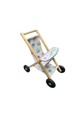 Ahşap Oyuncak Bebek Arabası T2392 - 3