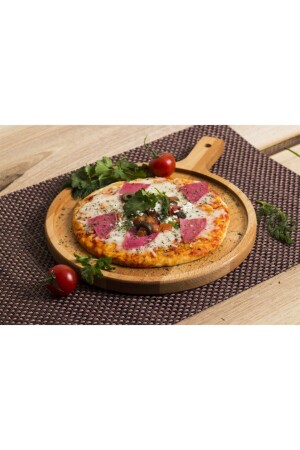Ahşap Pizza Sunum Tahtası EFK_23 - EFKAREART