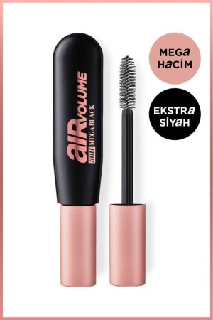 Air Mega Black Maskara – 30 Saate Kadar Kalıcı – Ekstra Siyah - L'oreal Paris