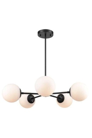 Alanzo 5-teiliger schwarzer Kronleuchter ALZ-05 - BSA LIGHTING