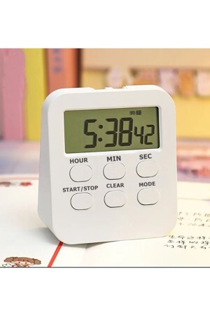 Alarmlı Dijital Öğrenci Sınav Kronometresi 24 Geri Sayım Cihazı Saat - Alarm 2 Kademeli Kronometre dol288 - 1288 - E_Y - - 1