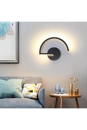Alex modernes Design, schwarze Farbe, Tageslicht-LED-Wandleuchte für Badezimmer, Küche und Wohnzimmer - Modavize