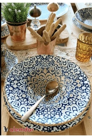 Alhambra-Serie Pastateller 28 cm Alhbnc28ck (1 Stück) A0913 - Bonna Porselen