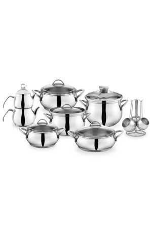 Alia 18-teiliges Mitgiftset aus silbernem Stahl 1S004-29001-GUM01 - Schafer