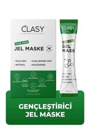 Aloevera Gel Mask Clasy Jel Maskesi 10 ml 20 Saşet - 1