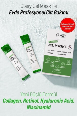 Aloevera Gel Mask Clasy Jel Maskesi 10 ml 20 Saşet - 2