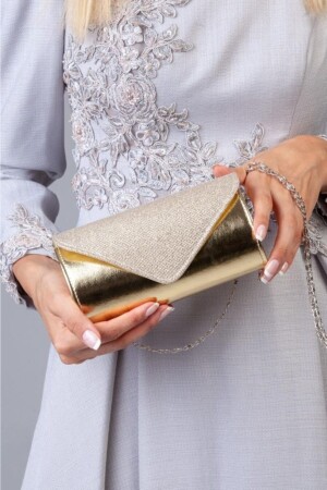 Altın Abiye Çanta - Efnanstore