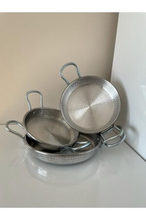 Aluminium Pfannenset Saunaset Kupferoptik Pfannenset 18+20+22 cm - Sobapark