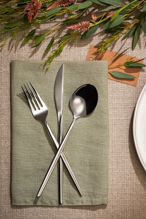 Alya 84-teiliges Gabel-Löffel-Messer-Set für 12 Personen, luxuriös verpackt, 600 Stück. 15. 01. 2409 - Emsan