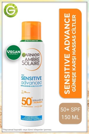 Ambre Solaire Sonnenschutzspray für empfindliche Haut Spf 50 150 ml - Garnier