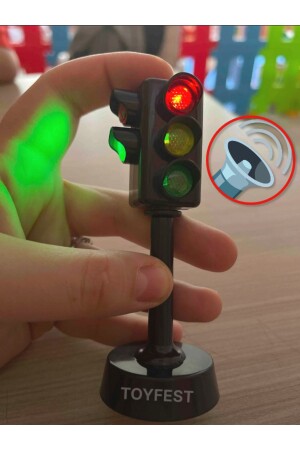 Ampel mit Ton und Licht – 14 cm - Toyfest