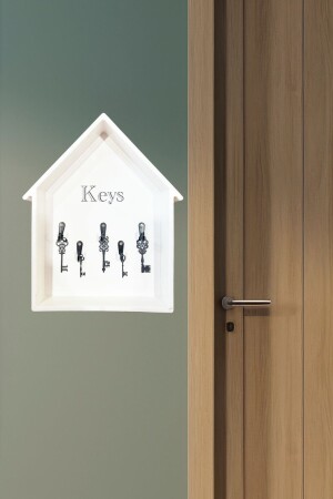 Anahtar Askılığı Ev Tipi Kapı Yanı Anahtarlık - Tugomer