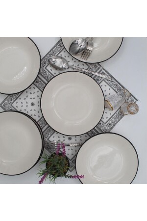 Anka 20 cm Keramik-Essteller 6 Stück - Arna Porselen