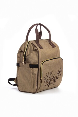 Anne Bebek Bakım Sırt Çantası Biberon Termoslu Sıvı Geçirmez Askı Aparatlı - Yerli