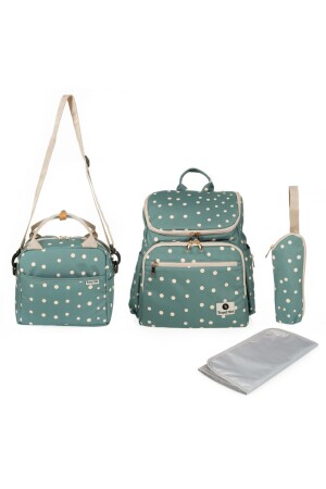 Anne Ve Bebek Bakım Çantası - Isı Yalıtımı Termal Yemek Taşıma Çantası Seti 0064 - Brandbaby