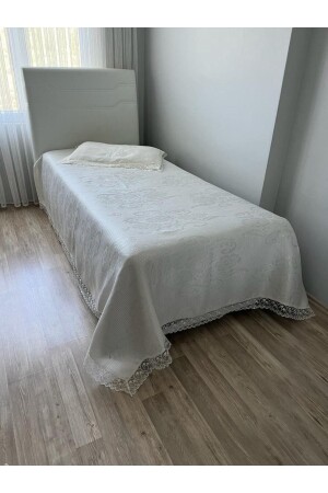 Annooww 2 Parça Tek Kişilik Brokar yatak Örtüsü CBLKUY - Çeyiz Bahçesi