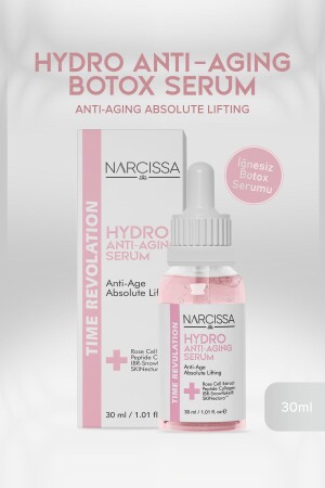 Anti-Aging Botox Etkili Serum - Dolgunlaştırıcı ve Sıkılaştırıcı İğnesiz Botox Serumu 30 ML - Narcissa