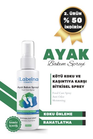 Anti-Juckreiz- und Feuchtigkeitspflegespray gegen Fußgeruch (reparierend-beruhigend) 100 ml - Labelna Cosmetic