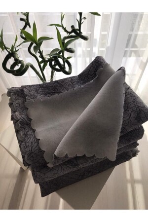 Antrasit Gri Süngerli Kaydırmaz Koltuk Örtüsü - Kkdizayn