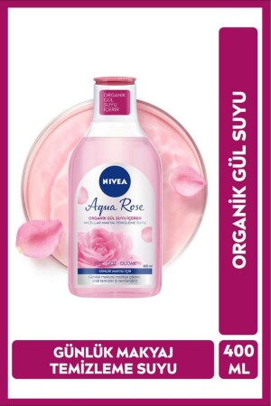 Aqua Rose Micellar Makeup Reinigungswasser mit Bio-Rosenwasser 400 ml – tägliches Make-up – Feuchtigkeitscreme - Nivea