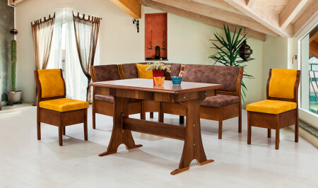 Aras Küchen-Eckset – Braun - Cadde Yıldız