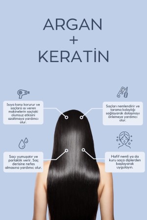 Argan Keratin Yağı & Zayıf Yıpranmış Saçlar Için Onarıcı Bakım Yağı Argn - 3