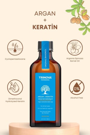 Argan-Keratinöl & Repair-Pflegeöl für schwaches und geschädigtes Haar argn - 1