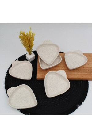 Arna 14 cm Erdbeer-Snackschale – Silberweiß ARN14CLKCRZ061 - Arna Porselen