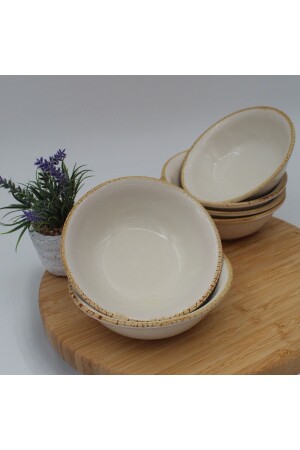 Arna 14 cm Suppenschüssel 6 Stück – Cappuccino ARN14KS057 - Arna Porselen