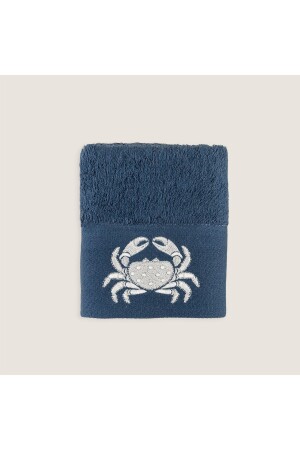 Aron Nakışlı El Havlusu 30x50 Cm Marin Mavi CK212TEK008 - Chakra