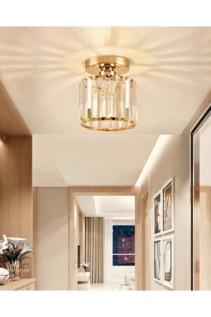 Arosa Model Luxury Koridor Salon Hol Antre Çocuk Odası Plafonyer Şık Lüks Gold Avize Ultra Home MSL - 1