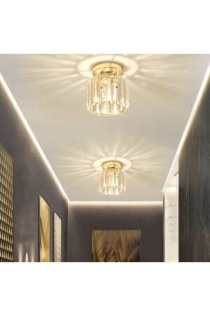 Arosa Model Luxury Koridor Salon Hol Antre Çocuk Odası Plafonyer Şık Lüks Gold Avize Ultra Home MSL - 5