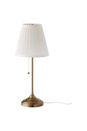 Arstid Lampenschirm Weiß-Messing Farbe 55 cm - Ikea