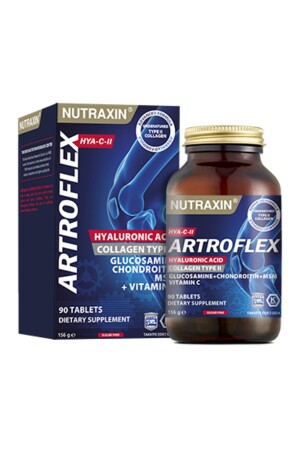 Artroflex Hya C-II 90 Tabletten – Glucosamin Chondroitin MSM Typ 2 Kollagen Hyaluronsäure Vitamin C 8680512613145 - Nutraxin
