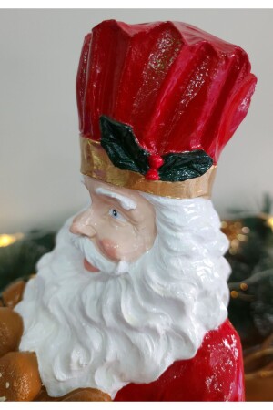 Aşçı Noel Baba Heykeli, Yılbaşı Aksesuarları, Yeni Yıl Hediyesi, Noel Baba Biblo, 41 cm 2024yeniyıl4 - 7
