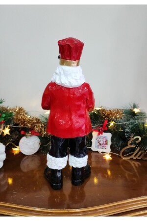 Aşçı Noel Baba Heykeli, Yılbaşı Aksesuarları, Yeni Yıl Hediyesi, Noel Baba Biblo, 41 cm 2024yeniyıl4 - 8