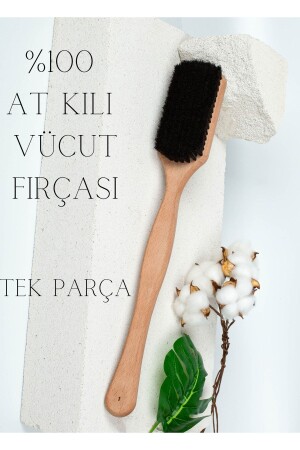 At Kılı Selülit Fırçası Saplı Cilt Bakımı Peeling Orta Sert Kıllı Özel Kesesinde - Efsoon Organics