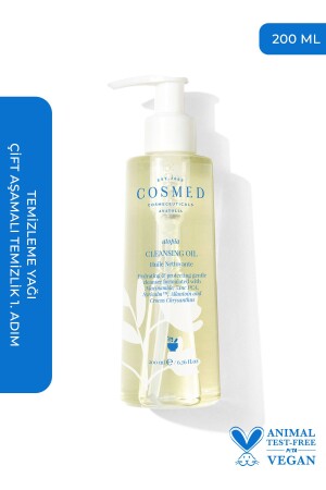 Atopia Cleansing Oil - Yüz Ve Vücut İçin Temizleme Yağı - Yağ Bazlı Temizleyici 200 ml - Cosmed