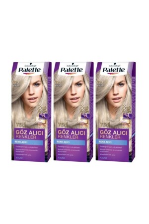 Auffällige Farben Haarfärbemittel 10-1 Hellgelb 3er-Pack PALETTE19-3LU - Palette