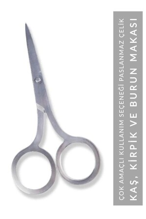 Augenbrauen-Wimpern- und Nasenschere Mehrzweck-Haarschneideschere (Edelstahl). - Muggio