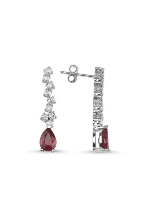 Ausgefallene Diamantohrringe mit Rubinstein - Assos Pırlanta