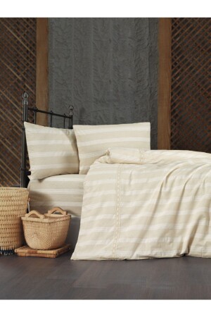 Authentisches Baumwoll-Bettbezug-Set - Buldan Csn Tekstil