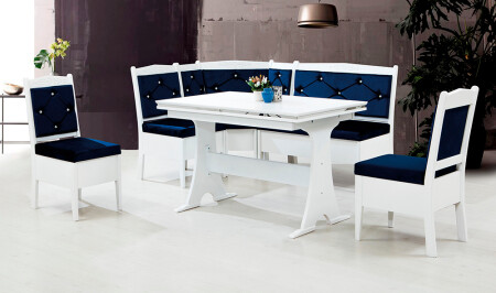 Avangarde Küchen-Eckset – Weiß - Cadde Yıldız