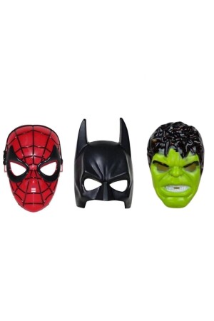 Avengers Süper Set Spiderman Örümcek Adam Batman Hulk Maske 3 Lü - Mtg Oyuncak