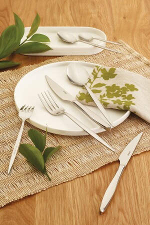 Ay Işığı 12 Kişilik 84 Parça Çatal Kaşık Bıçak Seti - Emsan